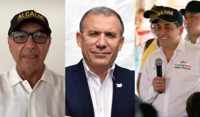 William Dau, Roy Barreras y Dumek Turbay.