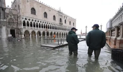 Inundaciones en Plaza de San Marcos, Venecia