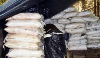 Parte del cargamento de cocaína incautado en Zulia