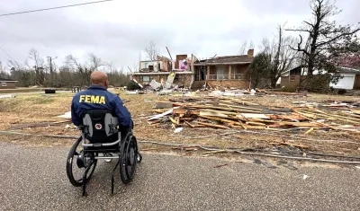 Estragos causados en Alabama.
