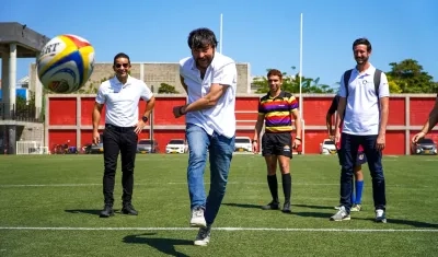 El Alcalde Jaime Pumarejo durante la presentación del programa.