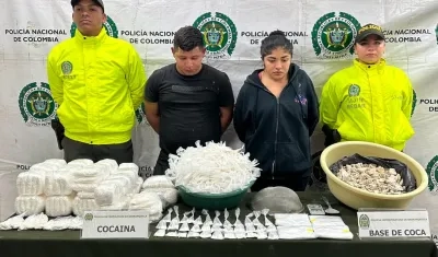 Andrés Felipe y su hermana Mileidys Díaz Guerrero, capturados por la Policía.