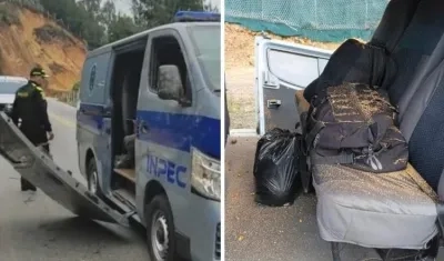 Atentado a carro del INPEC