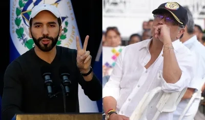 Nayib Bukele y Gustavo Petro.