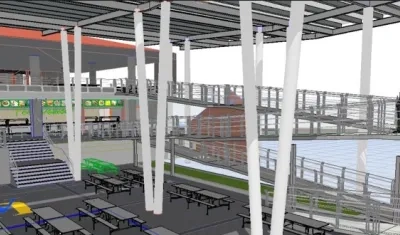 Rector inauguró junto a los estudiantes una rampa y un puente peatonal para la población con discapacidad.