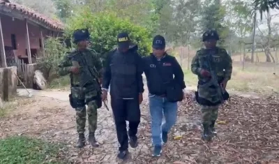 Rescate del hombre secuestrado por presuntos integrantes del 'Clan del Golfo'.