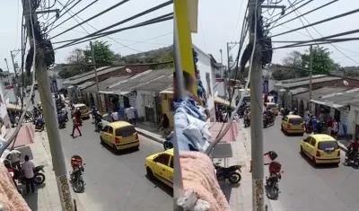 Cuadra donde está ubicado el billar que fue baleado en el barrio Evaristo Sourdís. 