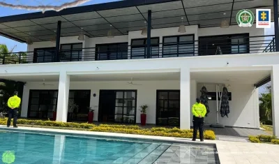 Uno de los inmuebles sometidos a extinción de dominio. 