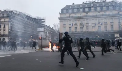 Imagen de los disturbios.