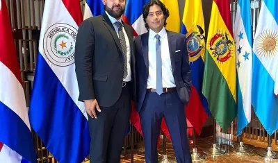 Germán Londoño con Nicolás Petro.