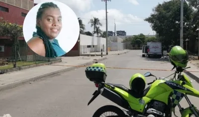 Georgina Ortiz y el lugar de la masacre.