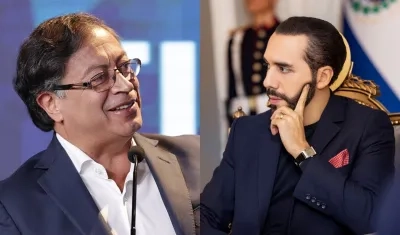 Gustavo Petro y Nayib Bukele.