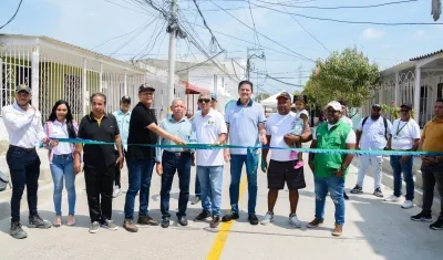 300 metros de pavimento fueron entregados en el barrio Salamanca. 
