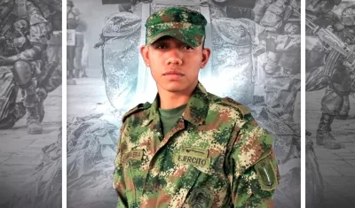 Luis Enrique Cañavera Causil, el soldado muerto durante el ataque.