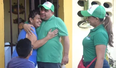 Mauro 'Pacho' Suárez compartiendo con los porteños.