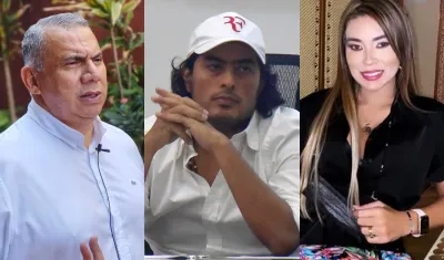 Máximo Noriega, Nicolás Petro y Day Vásquez.