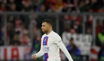 La frustración de Mbappé.