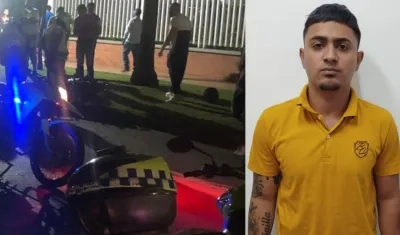 Lugar de los hechos y Mergesh David Lizcano Gutiérrez.