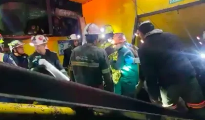 Imagen de las labores de rescate.