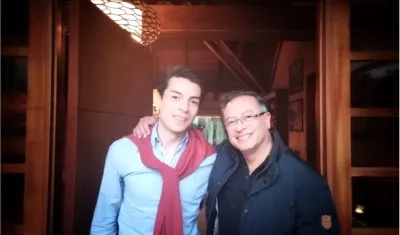 Nicolás Ávila con el Presidente Gustavo Petro.