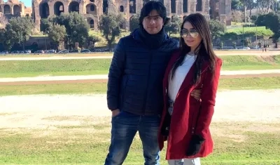 Nicolás Petro con su expareja Daysuris del Carmen Vásquez.