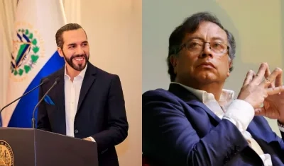 Nayib Bukele y Gustavo Petro.