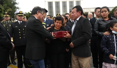 El Presidente Gustavo Petro en plena ceremonia.
