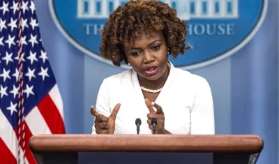 La portavoz de la Casa Blanca, Karine Jean-Pierre.