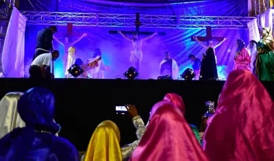 Celebración de la Semana Santa en Sabanalarga, Atlántico.