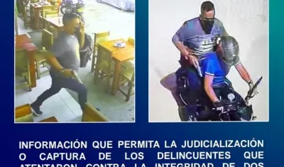 Imagen de los delincuentes.