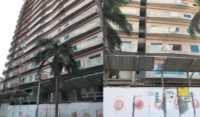 Estado en que quedó el proyecto Torres del Cielo.