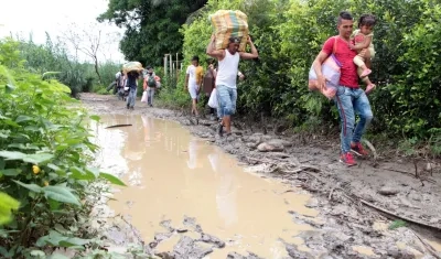 Trocha rumbo a Cúcuta.