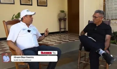 Jorge Cura entrevista al alcalde de San Juan del Cesar, Álvaro Díaz