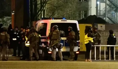 Policia de Hamburgo, Alemania, en el epicentro del tiroteo.