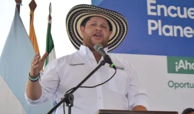 El Gobernador de Córdoba, Orlando David Benítez.