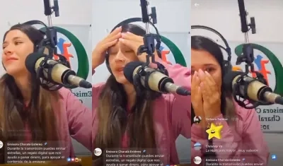 La angustia de Camila Manrique en pleno temblor. No dejó de transmitir