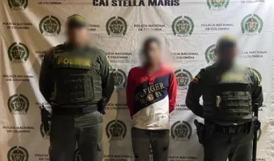 La persona capturada por el atraco a un turista bogotano.