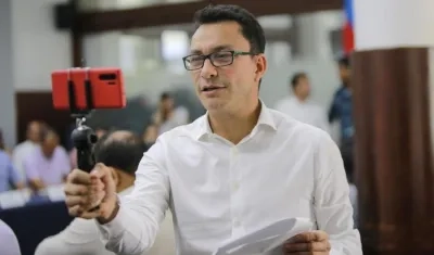 El Gobernador del Magdalena, Carlos Caicedo.