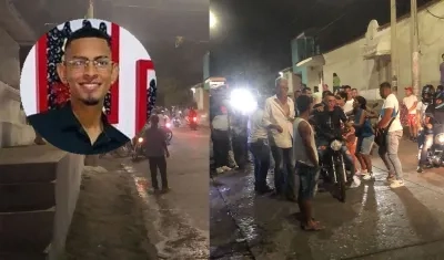 Lugar de los hechos y Alex Sandoval Chahin, el joven asesinado 