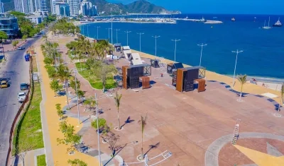 El Camellón de la Bahía, uno de los sitios turísticos de Santa Marta