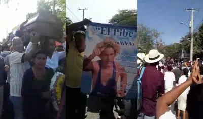 Sepelio de 'El Pibe soledeño'