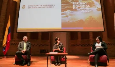 La Ministra de Ambiente, Susana Muhamad, en la presentación del estudio.