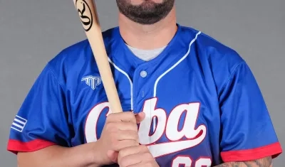 Iván Prieto, pelotero de Cuba en el Clásico Mundial de Béisbol.
