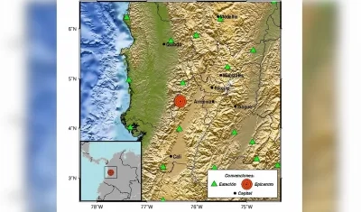 Temblor en el Valle del Cauca