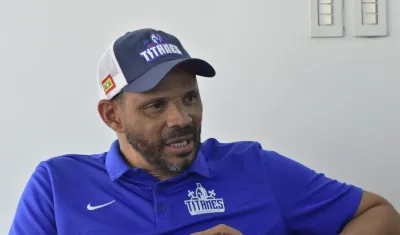 Tomás Díaz, entrenador Titanes de Barranquilla. 