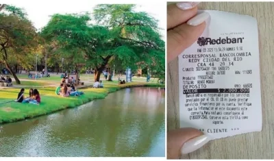 Sede de Unimagdalena y copia de uno de las consignaciones a cambio de un cupo