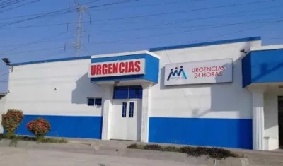 Agrupasalud, a donde fue llevada la víctima.