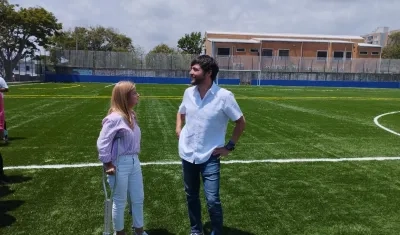 La Gobernadora Elsa Noguera y el Alcalde Jaime Pumarejo, inspeccionaron la obra.