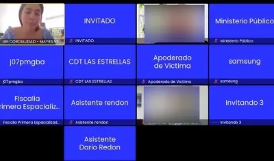 Mayra Alejandra Vera Duarte, alias ‘La mona', durante la audiencia de este viernes. 