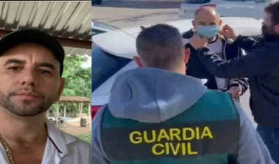 Fredy Castillo Carrillo cuando fue capturado el año pasado en España. 